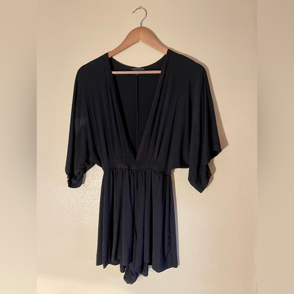 Black Flowy Body Suit